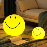 Smile Face Rechargeable LED Night Light - Nordic Home Decor Table Lamp