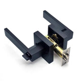 Black Door Handle Door Handle Lock Square Channel Privacy Mask Interior Bedroom Room Bathroom Three-Bar Spherical Lock