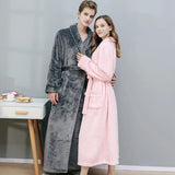 Luxurious Coral Velvet Bathrobes - Warm, Cozy, and Stylish - Perfect for Couples