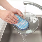 Dual-Sided Kitchen Cleaning Sponge - Dishwashing Scrubber Sponge